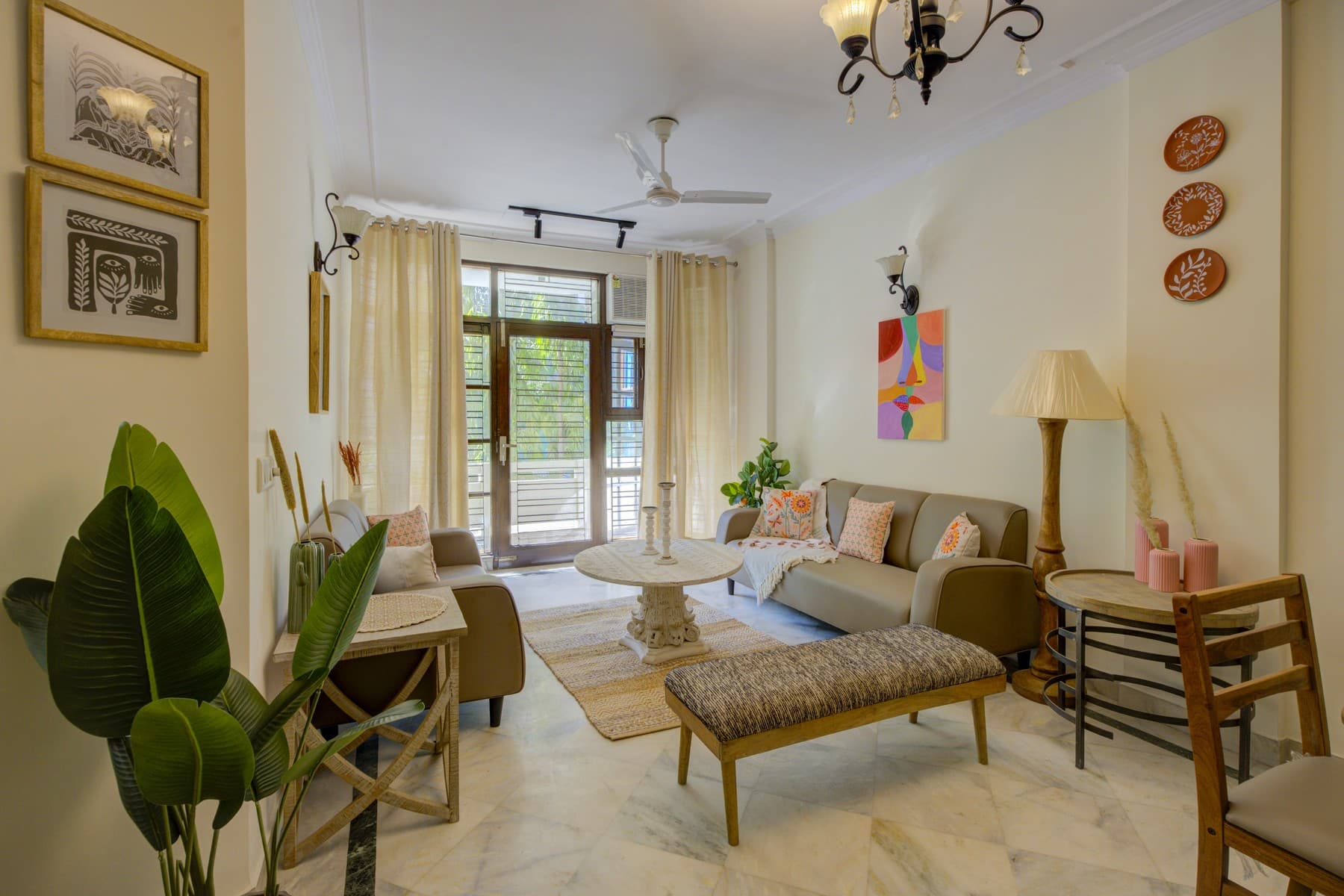 Tropical Boho Escape — 2BHK in the heart of Delhi